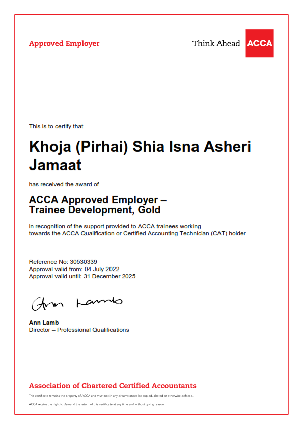 ACCA Certificate